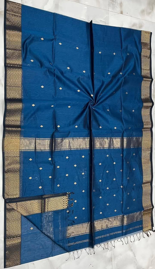 Maheshwari Cotton Silk Handloom Saree