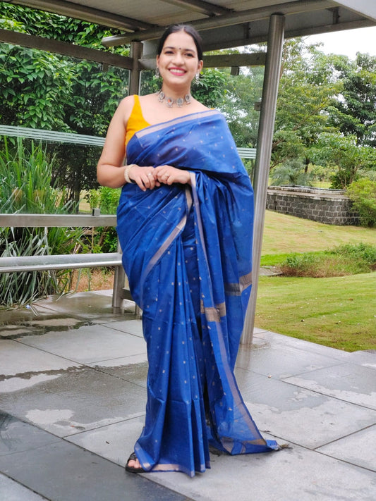 Mangalagiri Saree with Zari Border