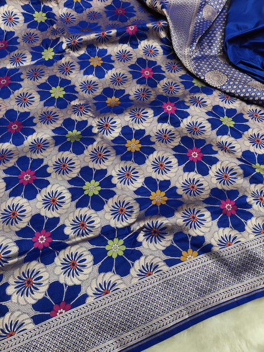 Mashru Silk Saree with Meenakari Work