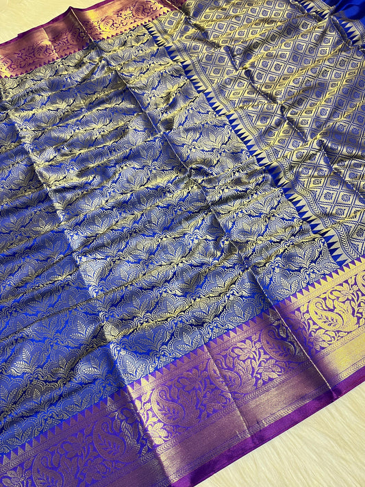 Katan Brocade Zari Tanchoi Saree