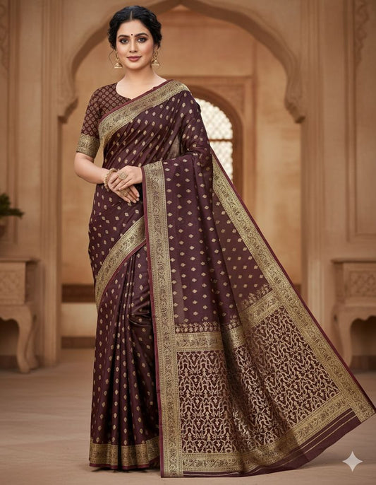 Banarasi Katan Booti Saree