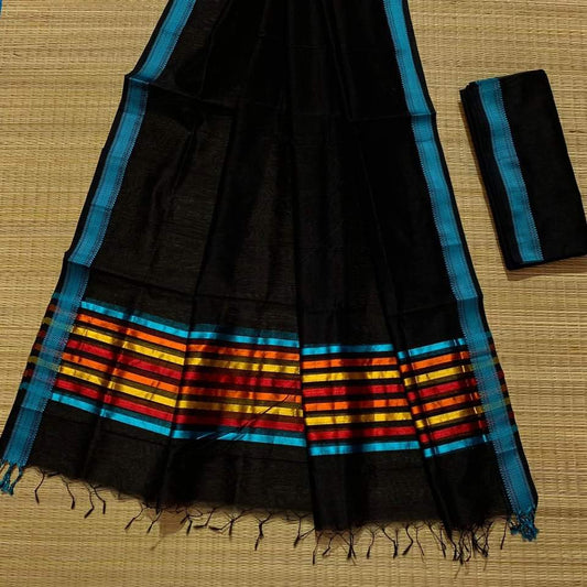 Maheshwari Design Cotton Silk Saree