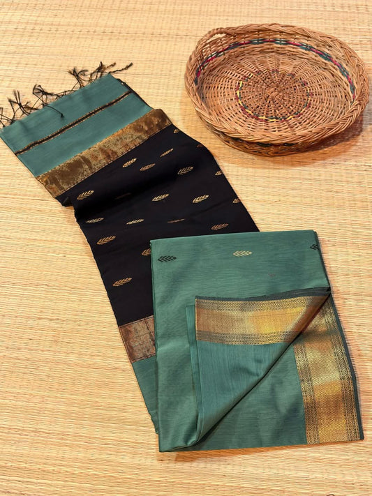 New Cotton Silk Maheshwari Handloom Saree
