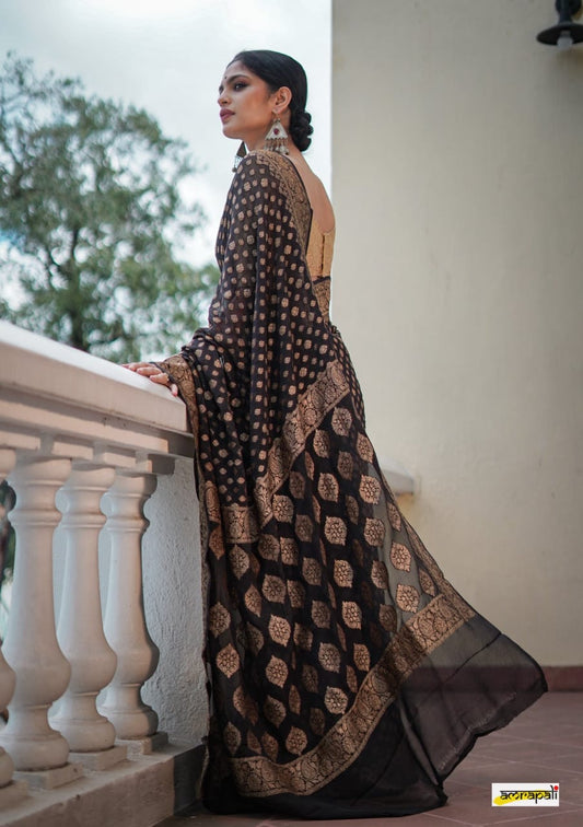 Raw Mango Silk Saree