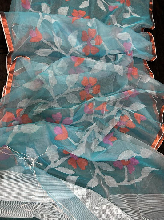 Rasome Muslin Jamdani Saree