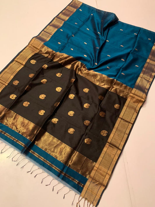 Handloom Maheshwari Mango Buta Saree