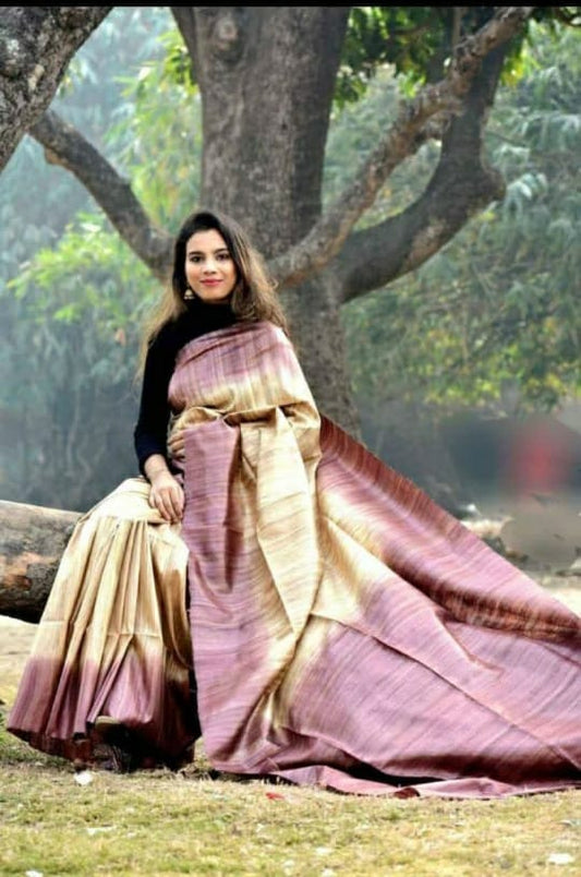 Tussar Ghicha Silk Saree