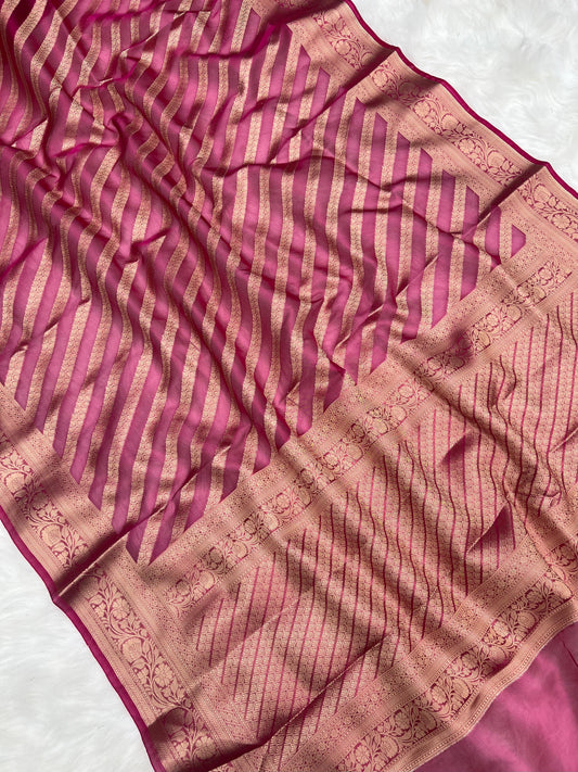 Banarasi Katan Georgette Saree