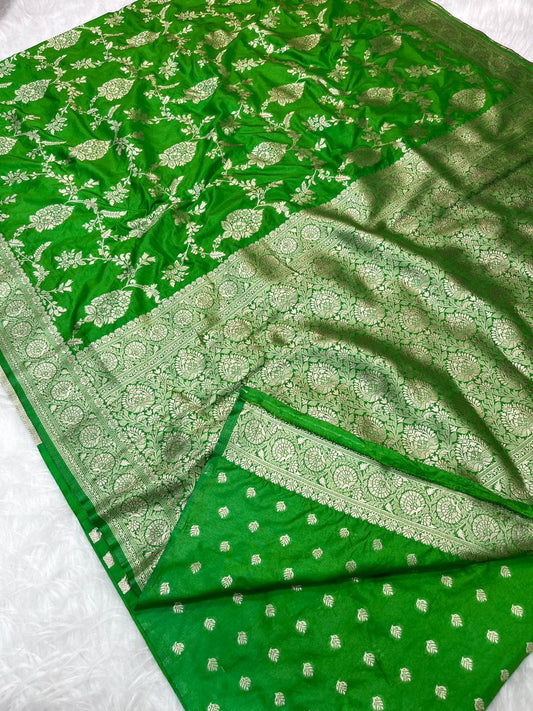 Katan Georgette Silk Saree