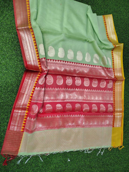 Exclusive Banarasi Kota Check Silk Saree