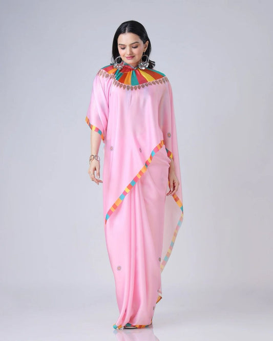 Party Wear Desginer Crepe Silk Saree