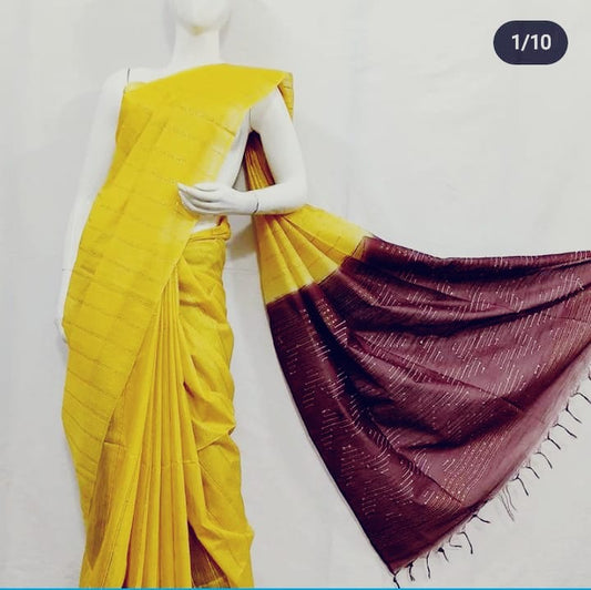 Kota Silk Saree with All-Over Butas