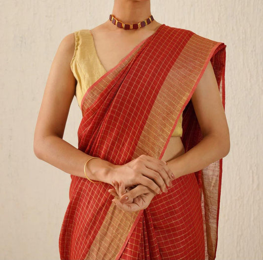 Semi Linen Saree