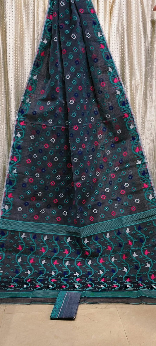 Exclusive Jamdani Saree-Luxurious Cotton Silk