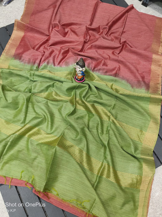 Kota Baswara Silk Saree with Zari Border