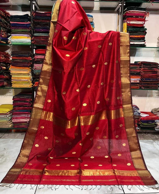 Maheshwari Cotton Silk Saree