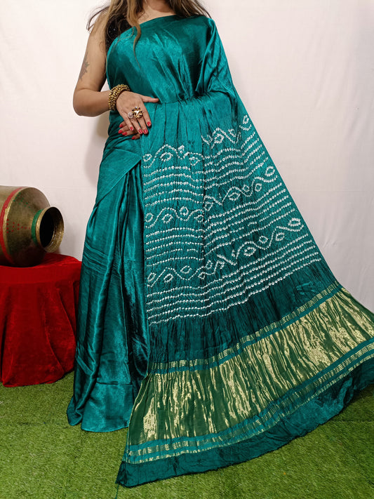 Modal Silk Bandhani Saree