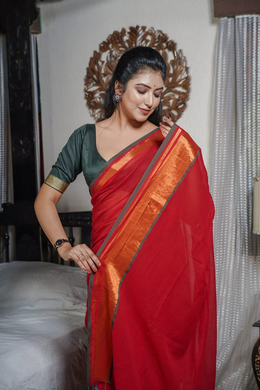 Mulmul Cotton Saree