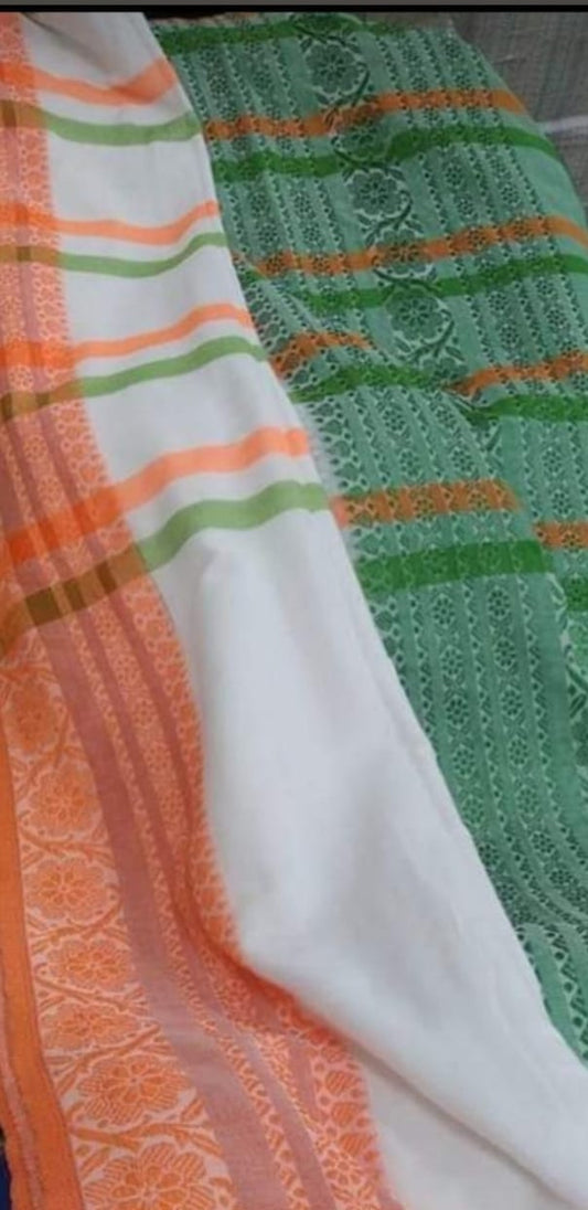 Independence Day Special-Handwoven Begumpuri Cotton Saree