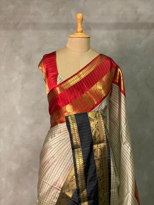 Katan Soft Silk Patola Ikat Saree