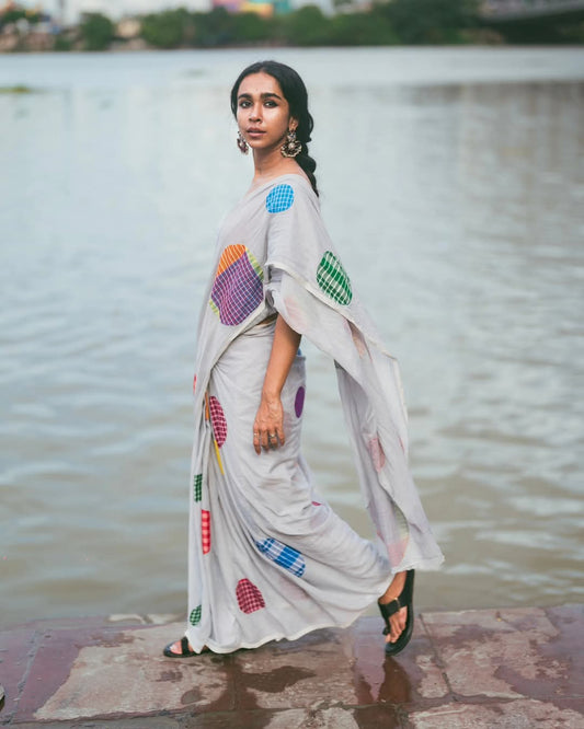 Exclusive Gamcha Ball Work Saree – New Trending Design