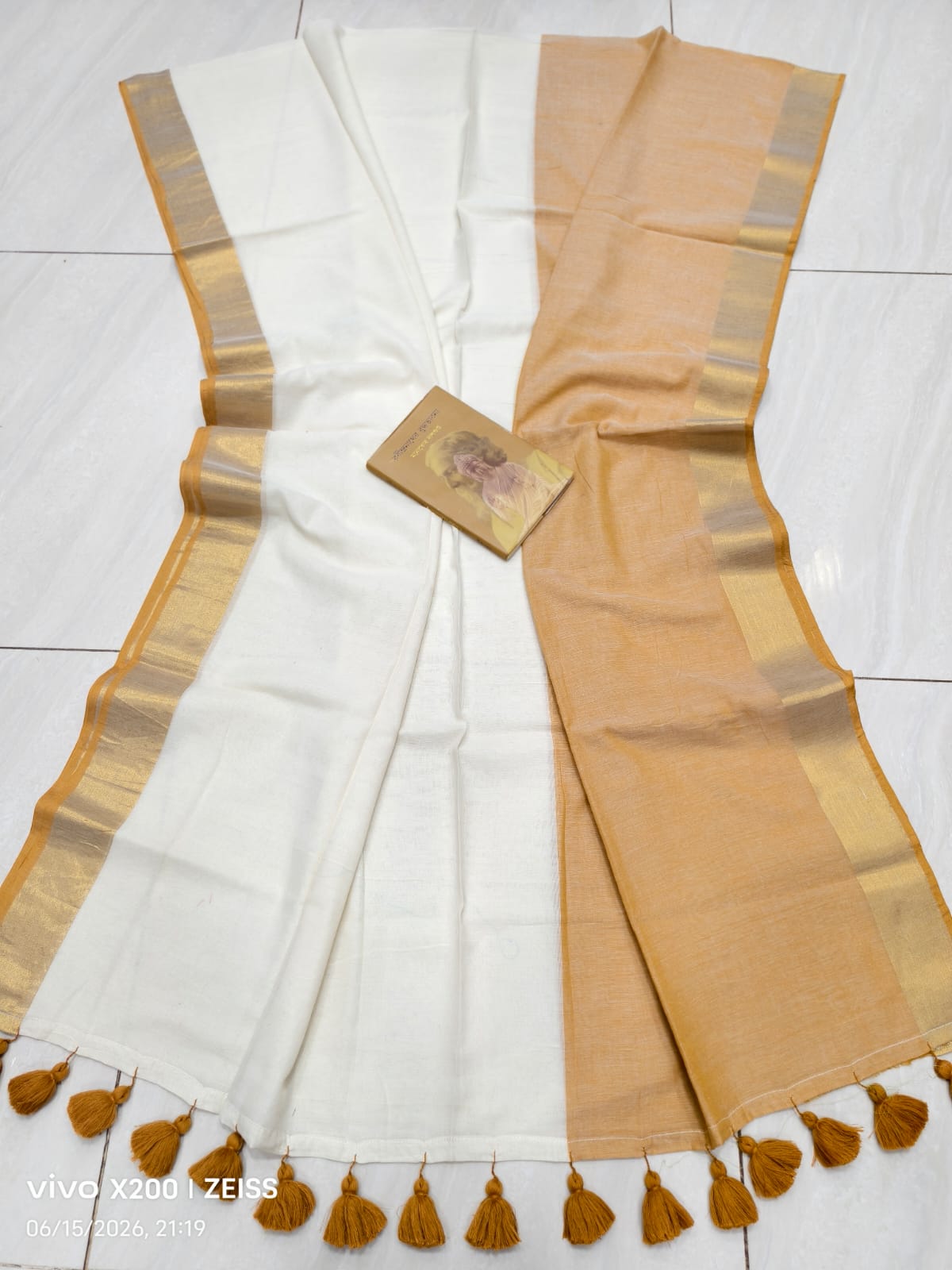 Zari Border Mulmul Cotton Saree