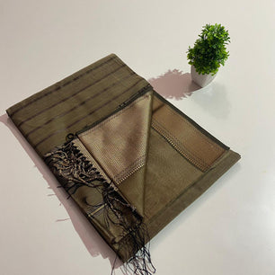 Mangalagiri Saree with Beautiful Copper Border