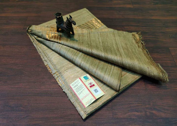 Pure Tussar Ghicha Silk Saree