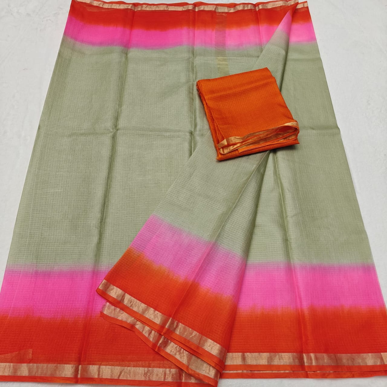 Kota Doria Pure Silk Saree
