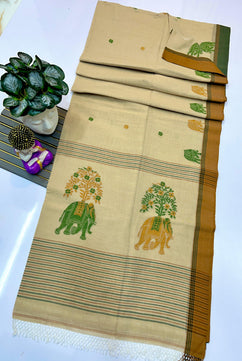 Pure Cotton Handwoven Saree