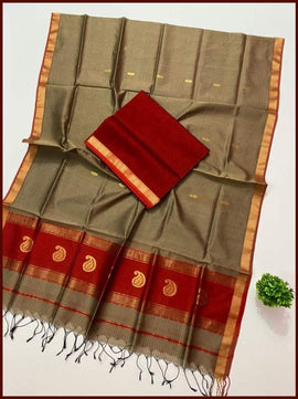 Handloom Maheshwari Soft Silk Cotton Saree