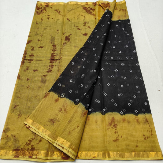 Pure Cotton Kota Doria Hand-Dyed Saree
