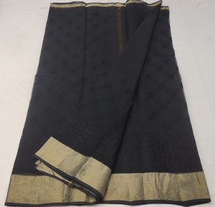 Kota Doria Chikankari Embroidery Saree