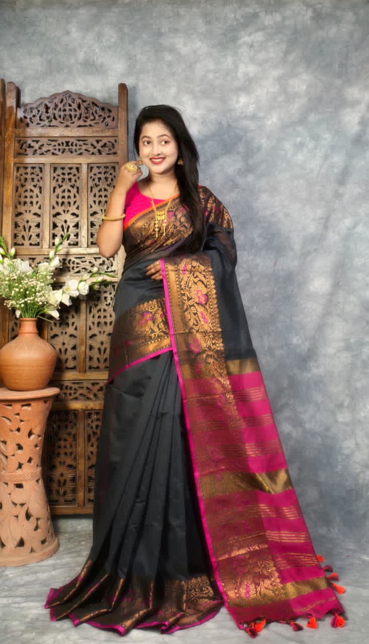 Maheshwari Cotton Silk Saree