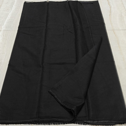 Kota Doria Saree with Crochet Lace