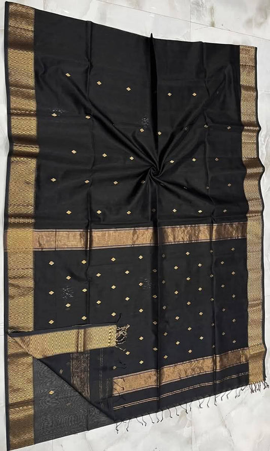 Maheshwari Cotton Silk Handloom Saree