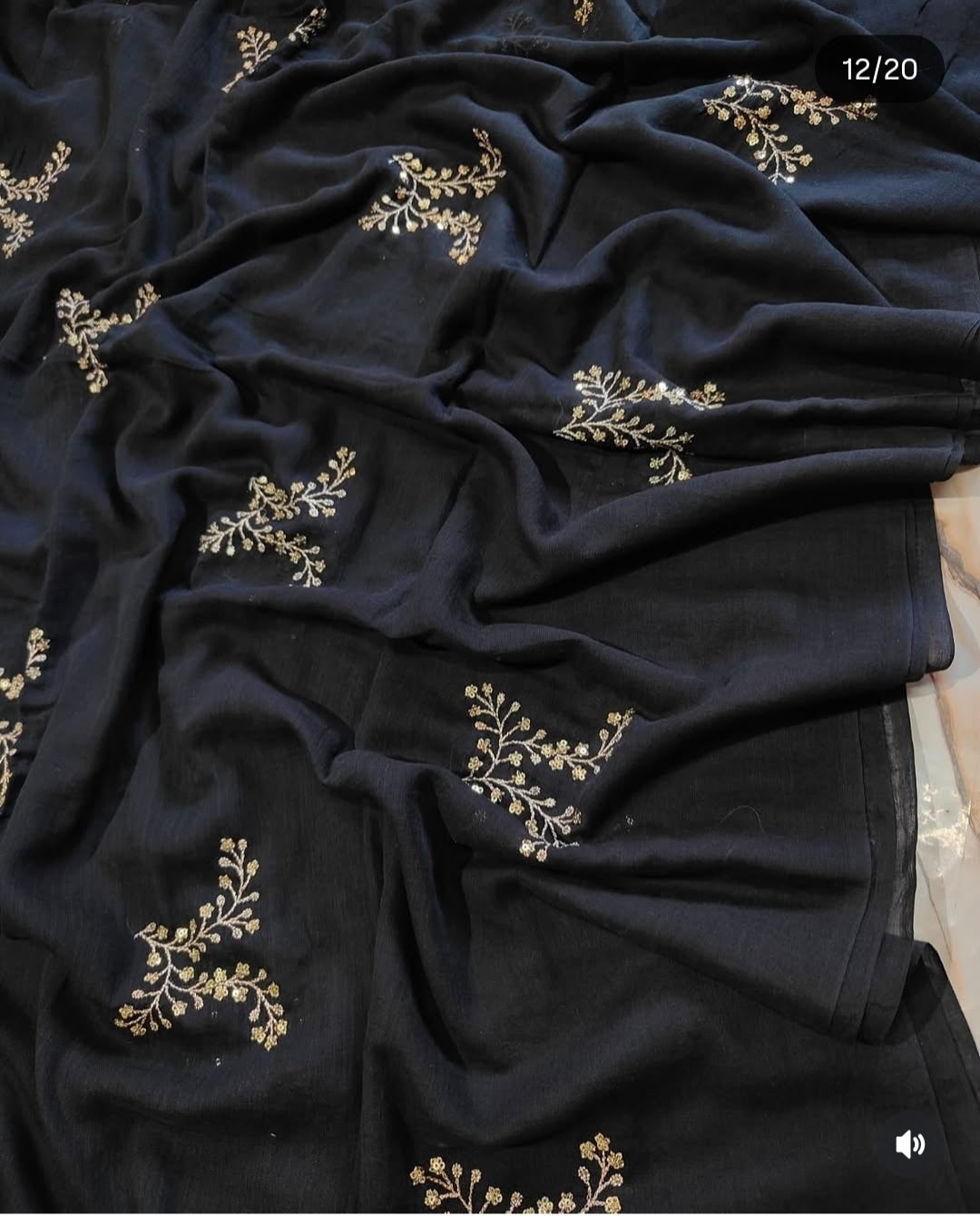Exclusive Mirror Work Mulmul Cotton Saree