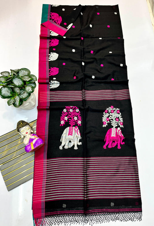 Pure Cotton Handwoven Saree