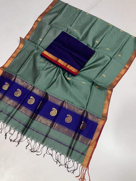Handloom Maheshwari Soft Silk Cotton Saree