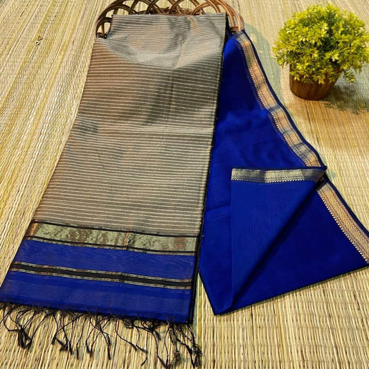 Handloom Maheshwari Soft Silk Cotton Saree