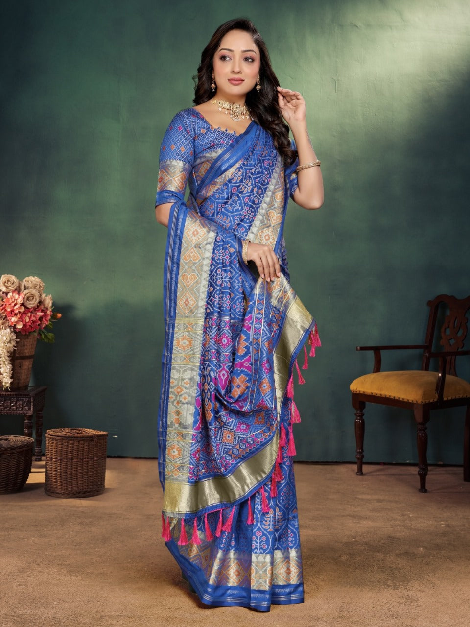Banarasi Semi Katan Silk Saree