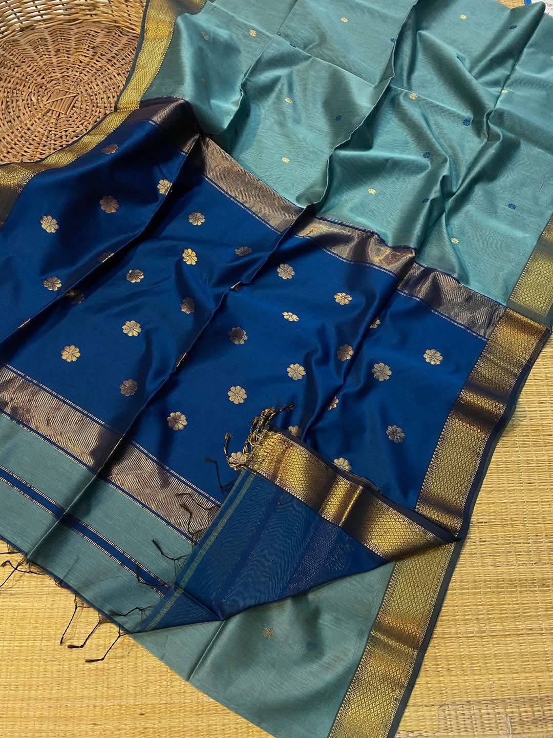 Maheshwari Cotton Silk Saree