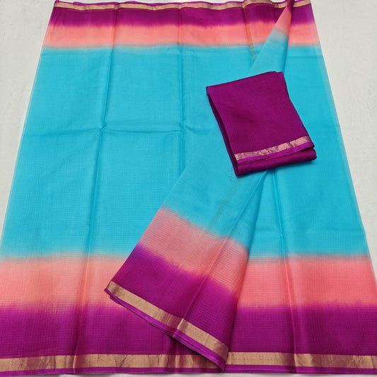 Kota Doria Pure Silk Saree