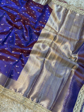 Banarasi Tissue Saree with Lace Work