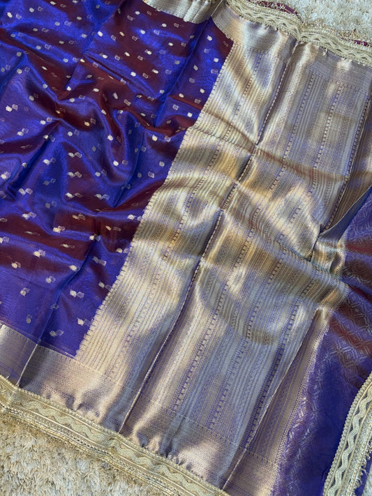 Banarasi Tissue Saree with Lace Work