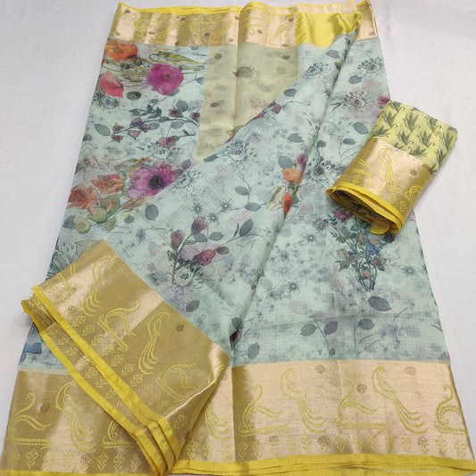 Kota Doria Soft Silk Saree