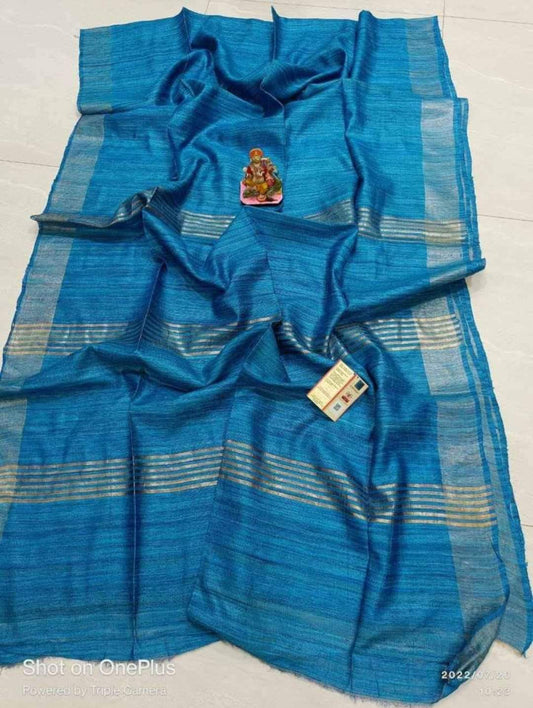 Pure Tussar Ghicha Silk Saree