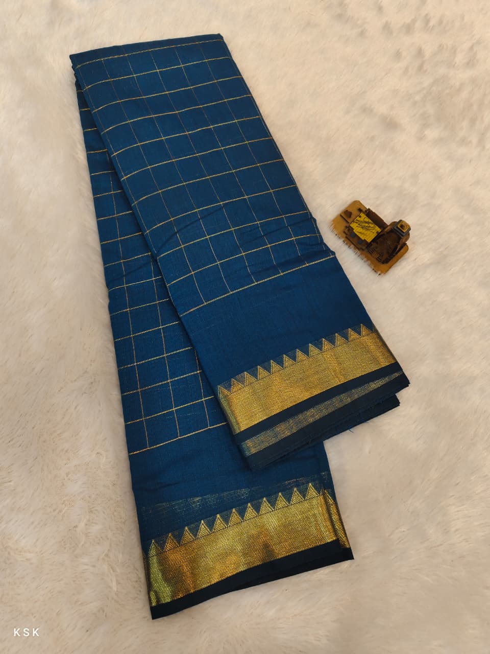 Mangalagiri Check Saree