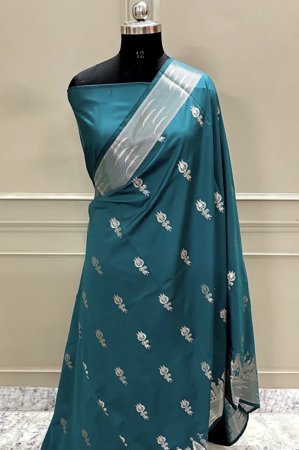 Double Katan Soft Silk Saree