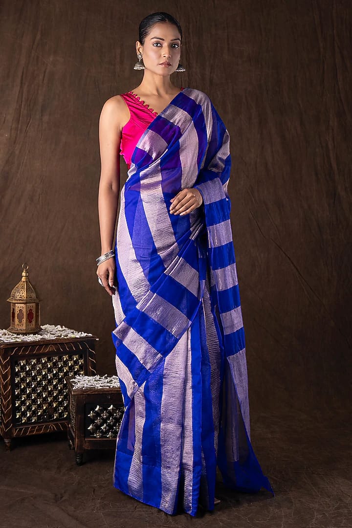 Tissue Crush and Organza Saree